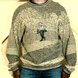 Scottish Isle Golfing mens sweater